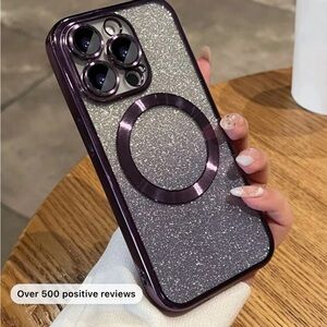 Gently loved shein glitter purple iPhone 13 Pro case